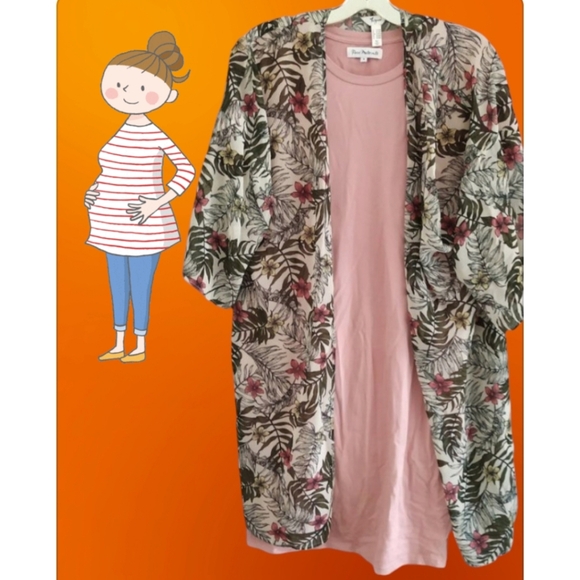 S🌺2 pcs Maternity lot (1 dress + 1 cover up) size Small - Picture 1 of 6